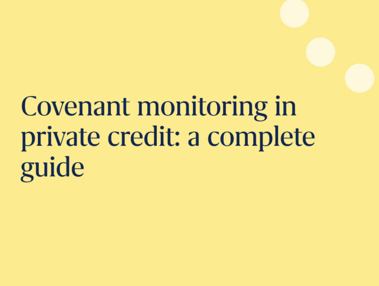 Covenant monitoring in private credit