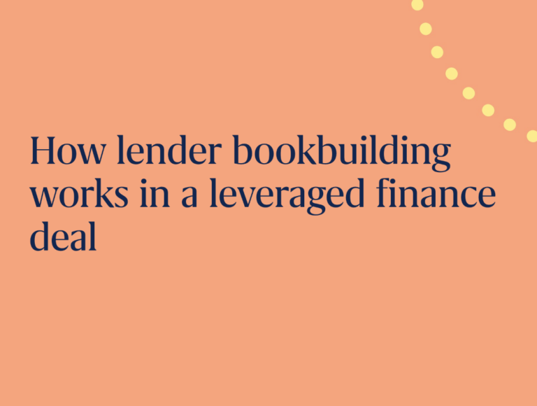 lender bookbuilding in leveraged finance