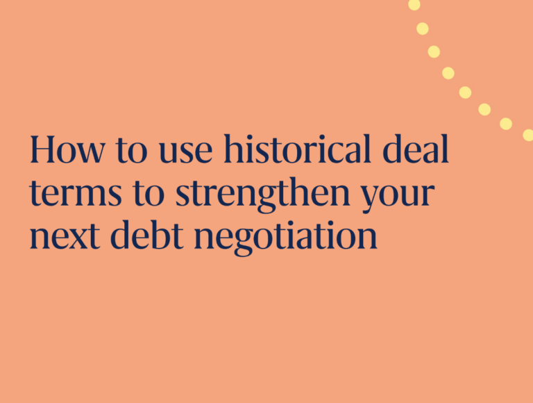 how to use historical deal terms