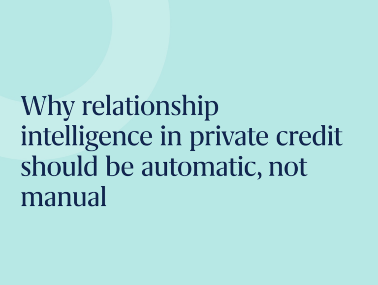 why relationship intelligence