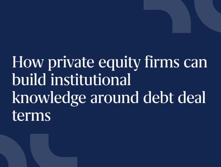 How PE firms build institutional knowledge in debt financing